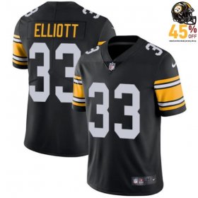 Men Jalen Elliott #33 Steelers 2025 Black Mesh Performance Jersey – Lightweight & Breathable?