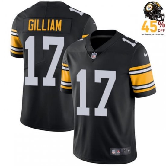 2025 Hot Sale: Joe Gilliam Steelers #17 Men Jersey – Black Discounted Deal Men?