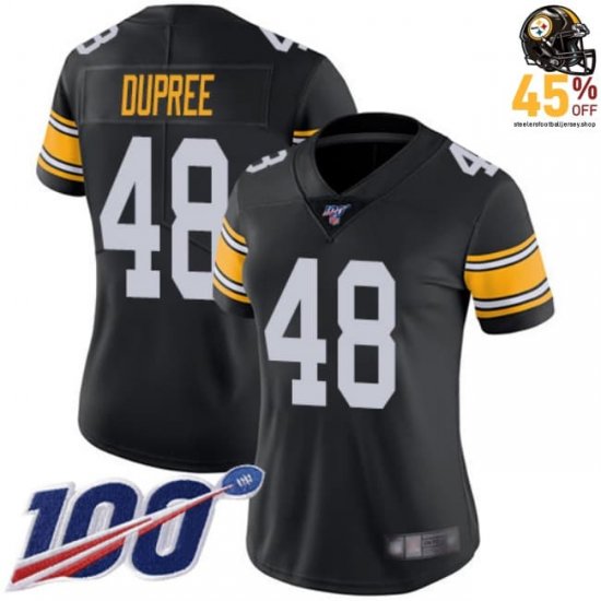Game-Ready Bud Dupree #48 Steelers Black Women\'s 2025 Authentic Jersey – On-Field Performance Fabric?