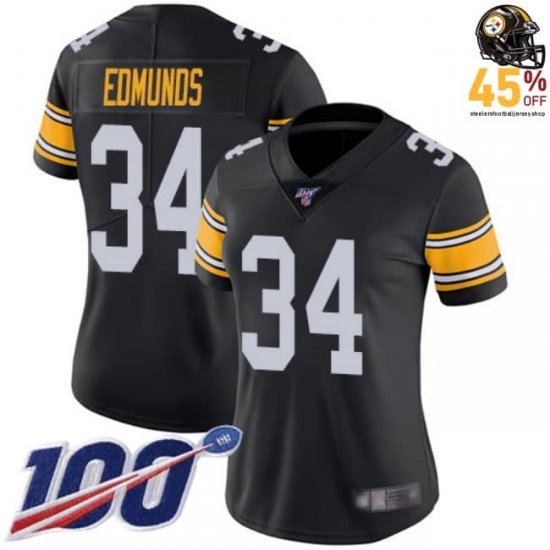 Steelers Women Terrell Edmunds #34 2025 Black Limited Edition Jersey – Exclusive Fan Apparel?