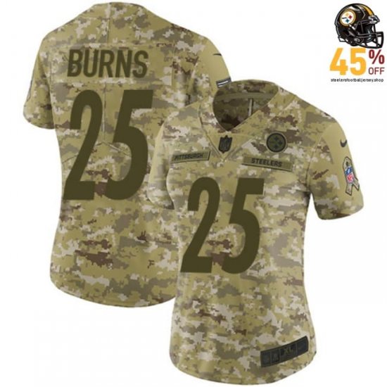 Women\'s Steelers Artie Burns #25 2024 Gold Limited Edition Jersey - Exclusive Design?