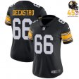 Championship Commemorative David DeCastro #66 Pittsburgh Steelers Gold Black Women's 2025 Jersey – Celebrate Legacy Wins?
