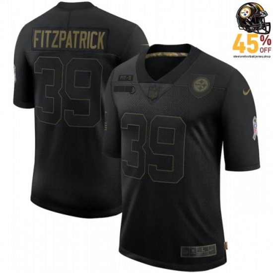 Retro Throwback Minkah Fitzpatrick #39 Steelers Jersey – Black 70s Gold & Black Style Men?