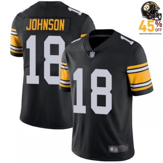 Airflow Mesh Diontae Johnson #18 2025 Playoff Jersey – Steelers Postseason Clash Men?