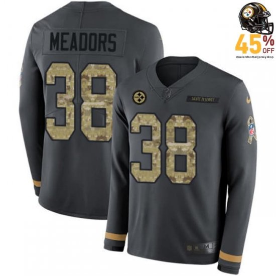 Youth\'s Nathan Meadors #38 Steelers 2025 Anthracite Game Day Jersey – Gear Up for Victory?