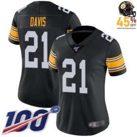 Black Neon Tempest Sean Davis #21 Steelers Jersey – 2025 Electrifying Design Women?