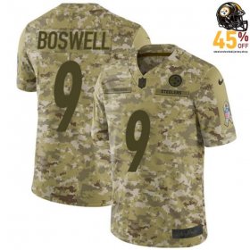 Lace-Up Front Chris Boswell #9 Steelers Camo Men's 2018 Limited Release Jersey – Stylish Detail?