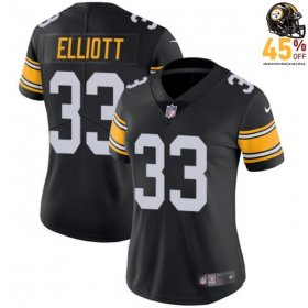 Jalen Elliott #33 Women's Steelers 2024 Black Game-Ready Replica Jersey – Look Like a Pro?