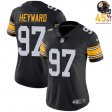 Women's Cameron Heyward #97 Steelers 2025 Black Classic Retro Jersey – Timeless Design, Unbreakable Spirit?