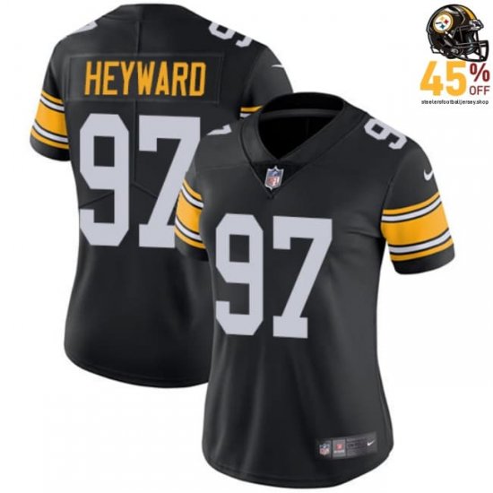 Women\'s Cameron Heyward #97 Steelers 2025 Black Classic Retro Jersey – Timeless Design, Unbreakable Spirit?