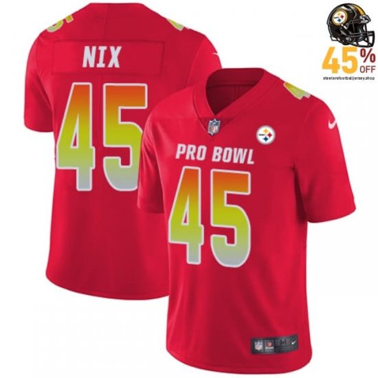 Men\'s Roosevelt Nix #45 Steelers 2018 Red Classic Retro Jersey – Timeless Design, Unbreakable Team Spirit?