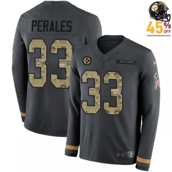 Quick-Dry Tech David Perales #33 Steelers Black Gold Men\'s 2025 Game Jersey – Performance-Driven Fabric?