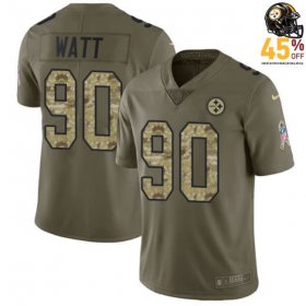 Youth's T.J. Watt #90 Steelers 2026 Olive Camo Classic Retro Jersey – Timeless Team Spirit?