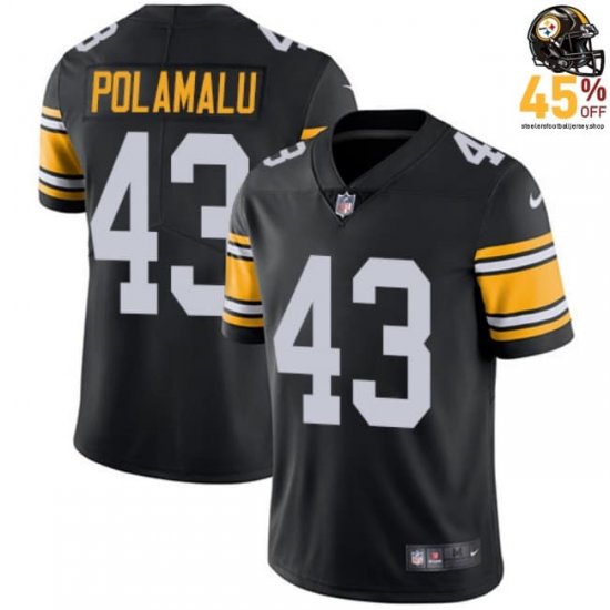 Youth\'s Troy Polamalu #43 Steelers 2025 Black Game Day Jersey – Unleash Your Team Spirit?