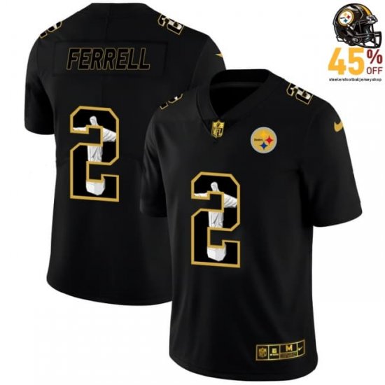 Black Fan-Favorite – Mason Rudolph #2 Iconic Steelers Jersey Men