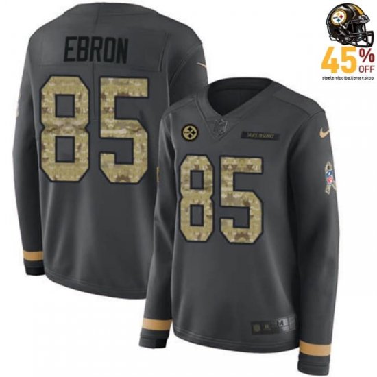 Women\'s Steelers Eric Ebron #85 2026 Anthracite Signature Series Jersey – Show Your Fandom?