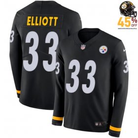 Men's Steelers Jalen Elliott #33 2026 Black Signature Series Jersey – Represent Your Favorite Player?