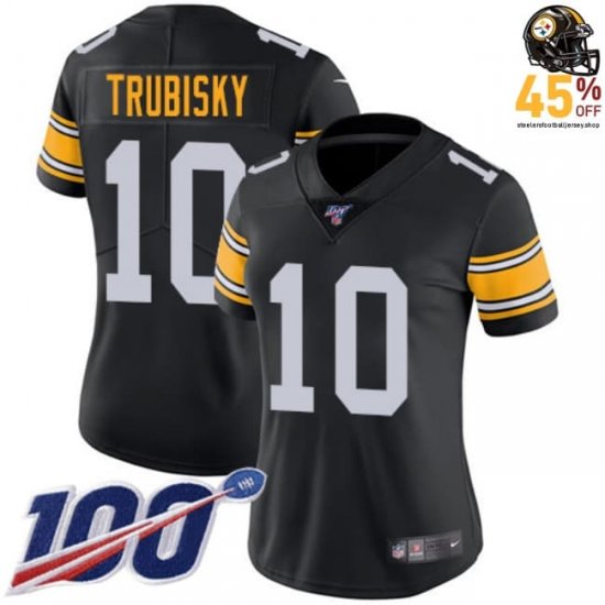 Black Fanatics Pick: Mitchell Trubisky #10 Striking Steelers Jersey Women?